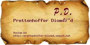 Prettenhoffer Dioméd névjegykártya